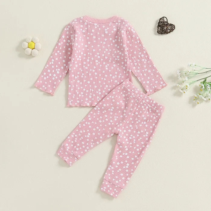 WHITE FLOWERS Lounge Outfit