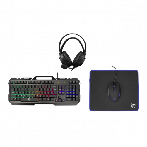 WHITE SHARK CHEYENNE GAMING BUNDLE KEYB/MOUSE/PAD/HEADSET US