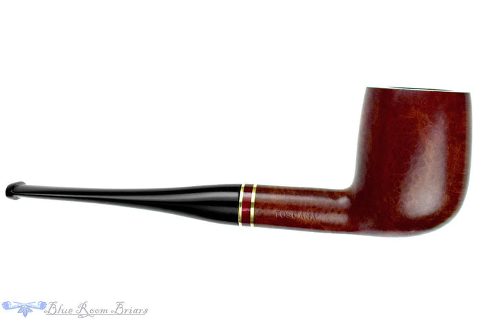 Blue Room Briar is proud to present this White Star (Georg Jensen) Toscana 853 Billiard with Brass and Acrylic Estate Pipe