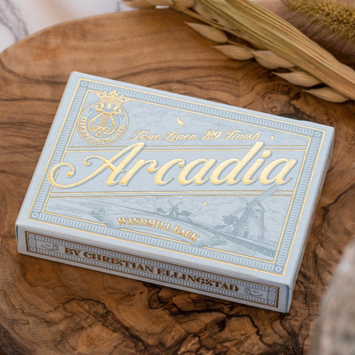 Windmill Back Azure Blue Playing Cards Playing Cards by Arcadia Playing Cards