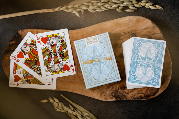Windmill Back Azure Blue Playing Cards Playing Cards by Arcadia Playing Cards