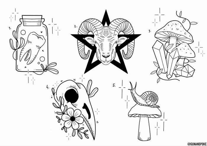 Witchy inspired designs by Amy