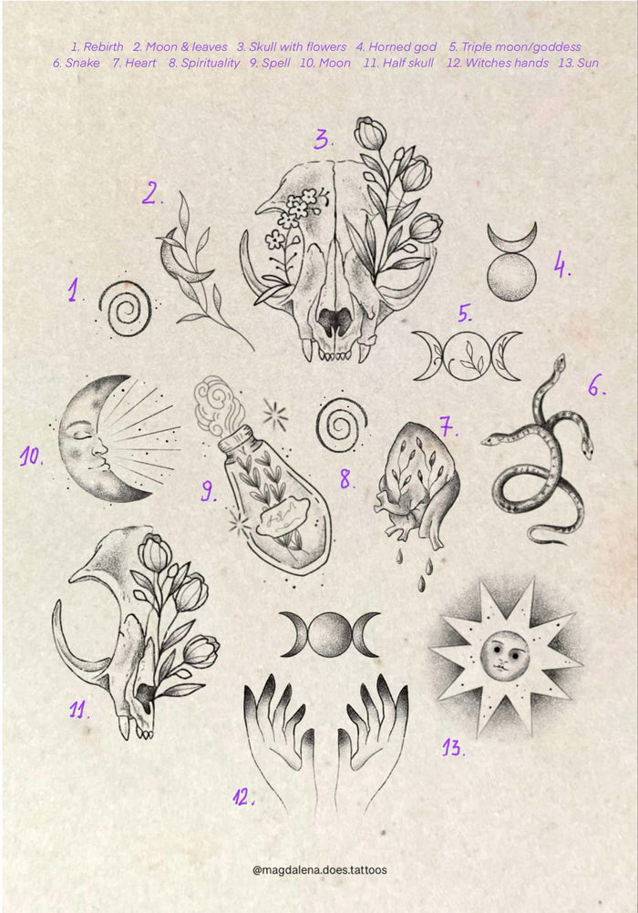 Witchy inspired designs by Magda