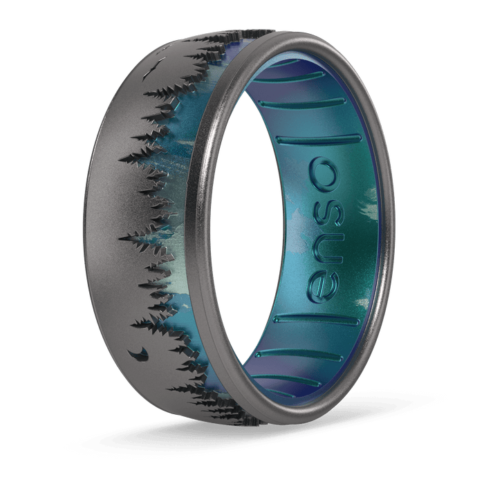 Etched Silicone Ring - Woodland